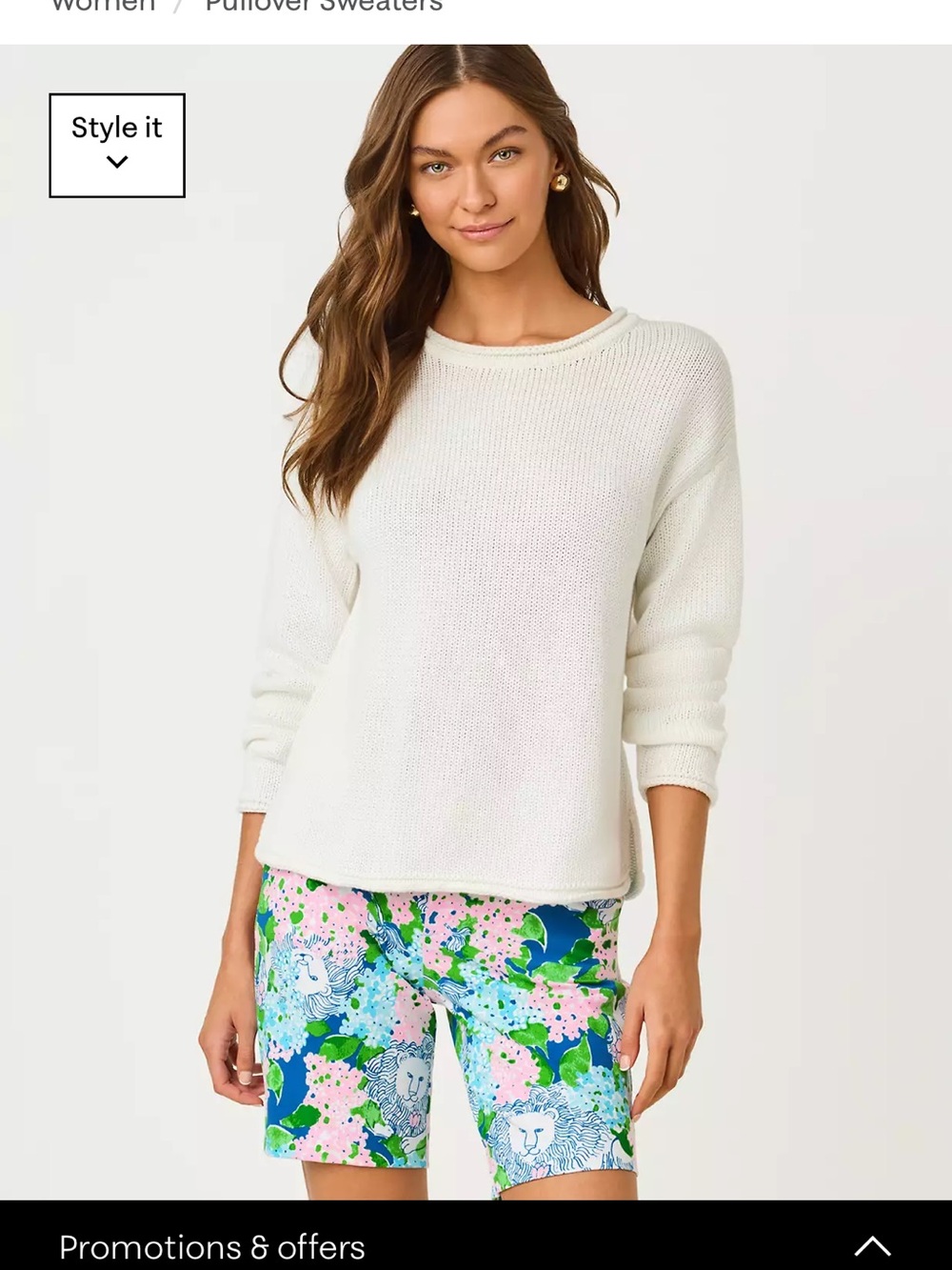 Lilly Pulitzer Lotan White Women's Sweater.  Coastal grand daughter